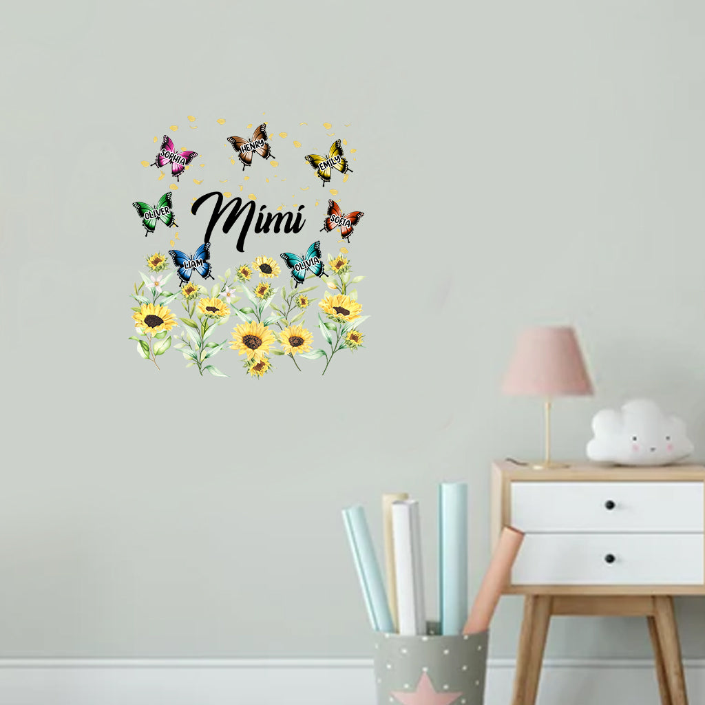 Meilleure grand-mère/Mimi/Nana du monde - Autocollant personnalisé pour grand-mère