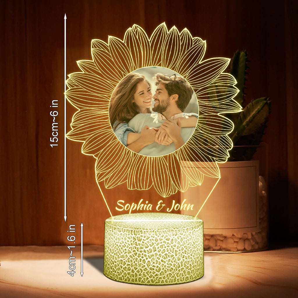 Tu es mon rayon de soleil - Cadeau pour maman, grand-mère, sœur, fille, fils, frère, grand-père, papa, épouse, époux, ami(e) - Plaque lumineuse personnalisée