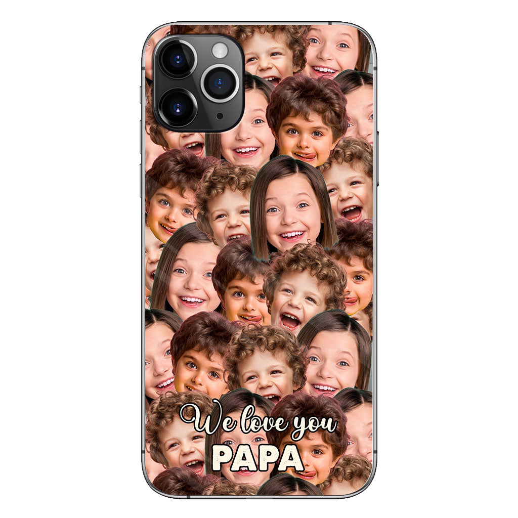 Je t'aime papa - Cadeau pour papa, grand-mère, grand-père, maman, oncle, tante, frère, sœur, fils, fille, petite-fille, petit-fils, mari, femme, petit ami, petite amie - Coque de téléphone personnalisée