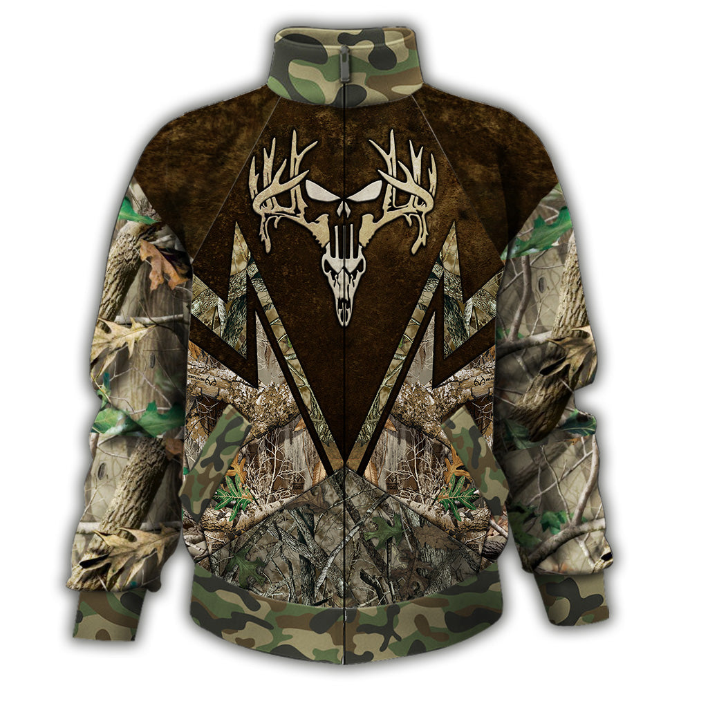 Veste de chasse camouflage personnalisée à fermeture éclair