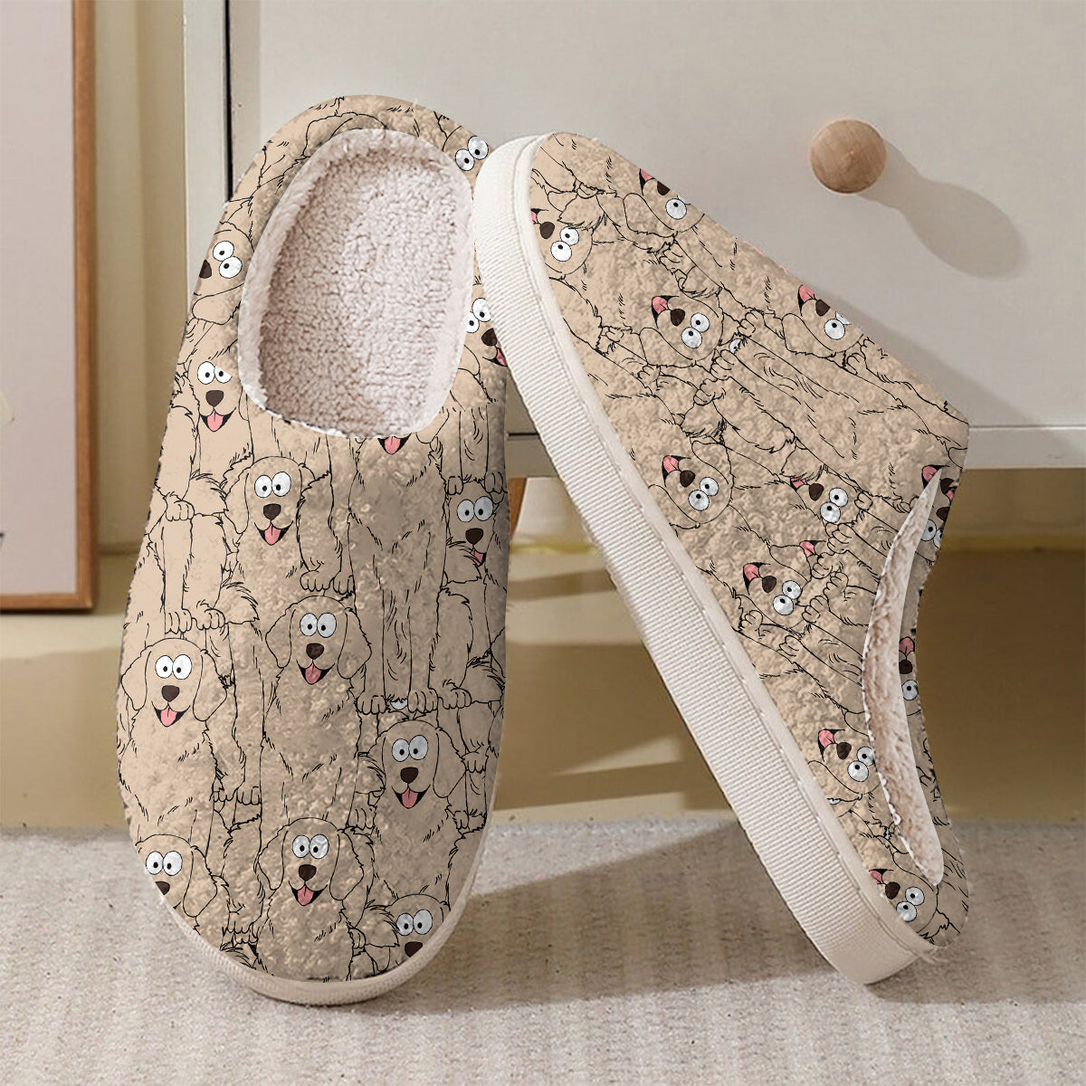 Pantoufles personnalisées pour chats et chiens aux expressions amusantes - Pour les amoureux des animaux