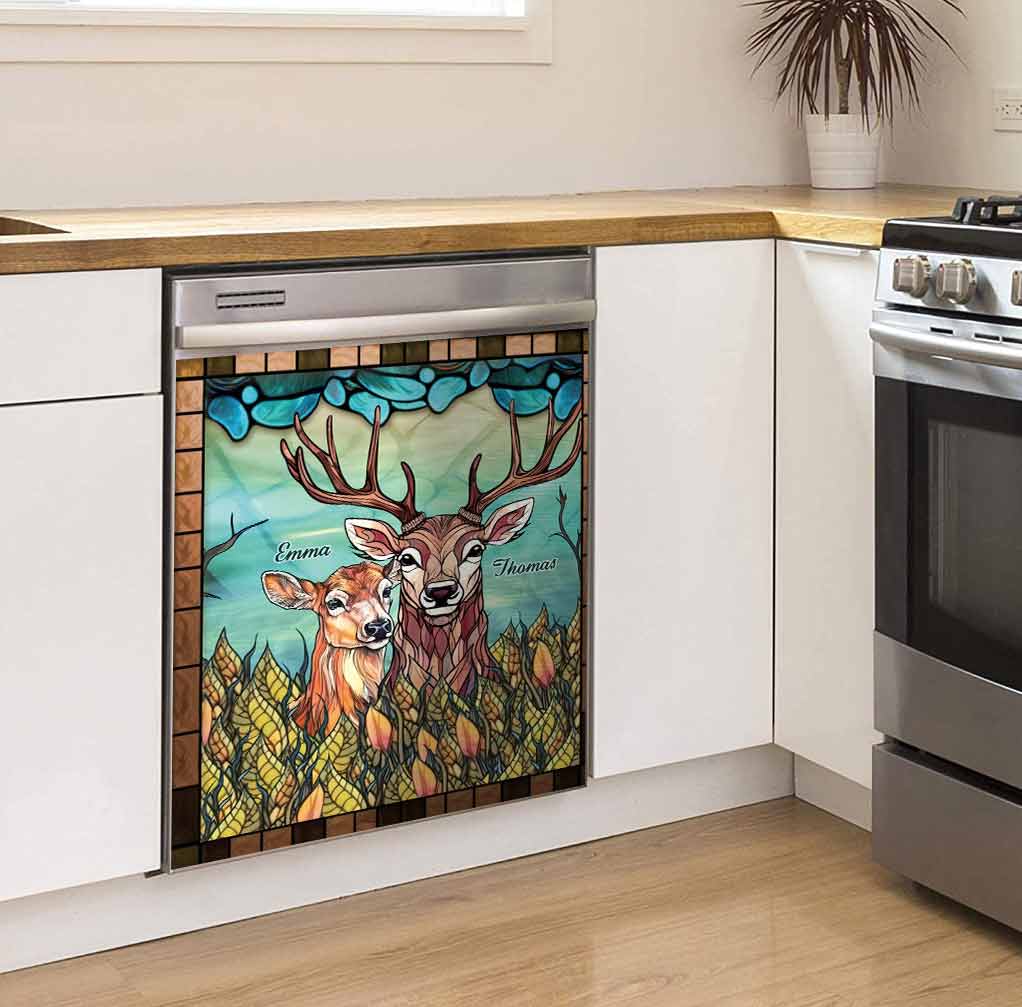 Toi et moi, on gère ! - Housse de lave-vaisselle personnalisée sur le thème de la chasse