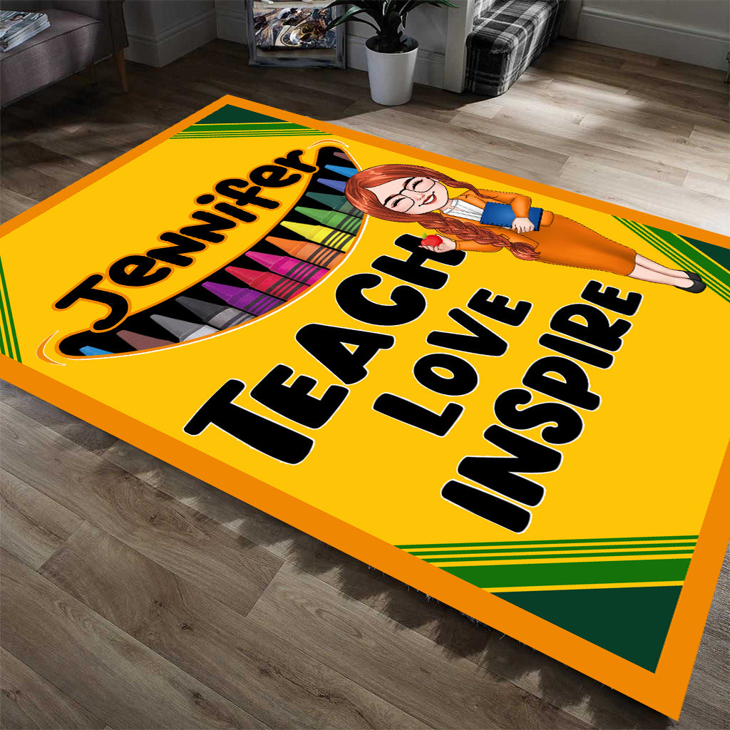 Tapis papillon personnalisé avec affirmations positives