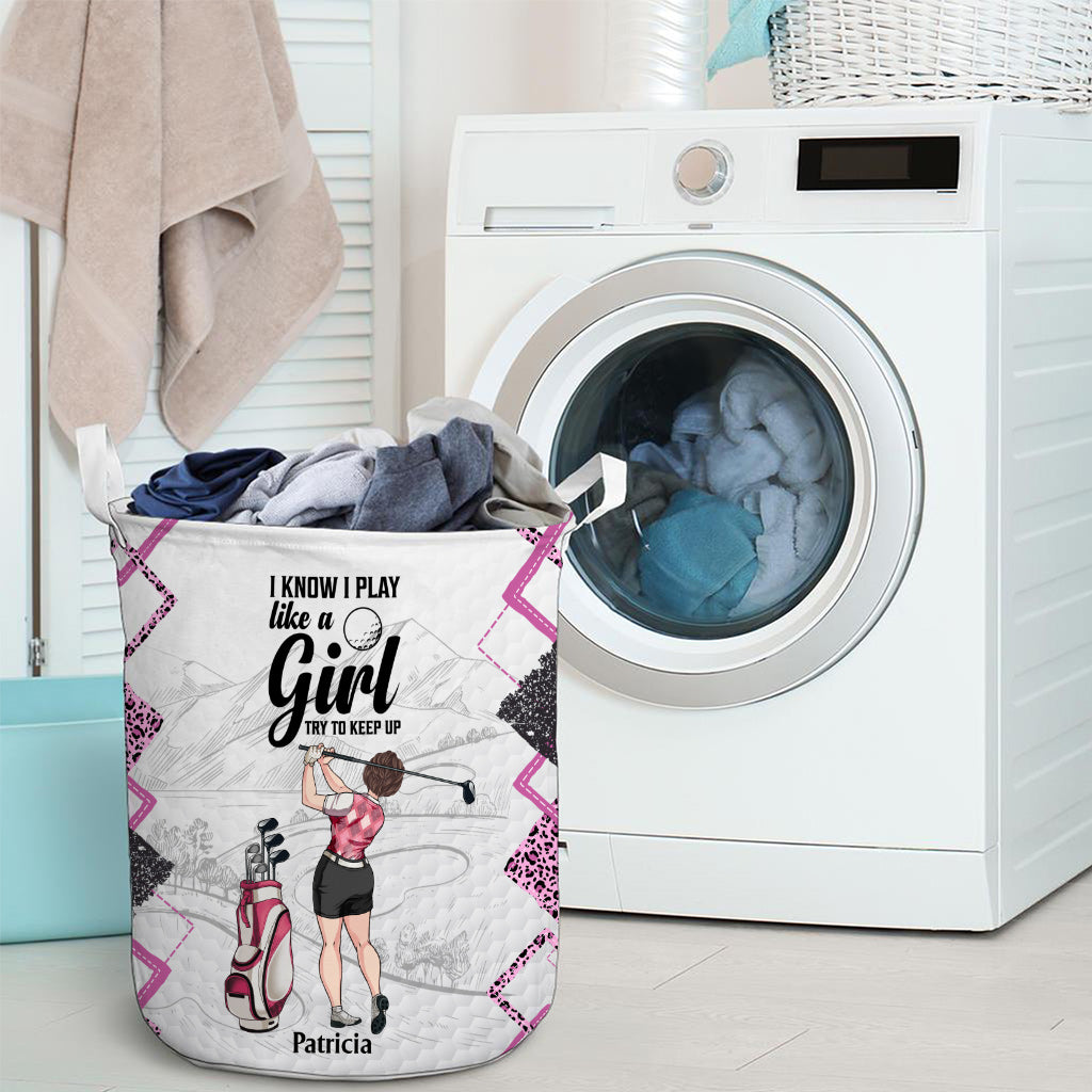 Cours de golf - Cadeau de golf pour elle, petite amie, épouse, fille - Panier de rangement personnalisé