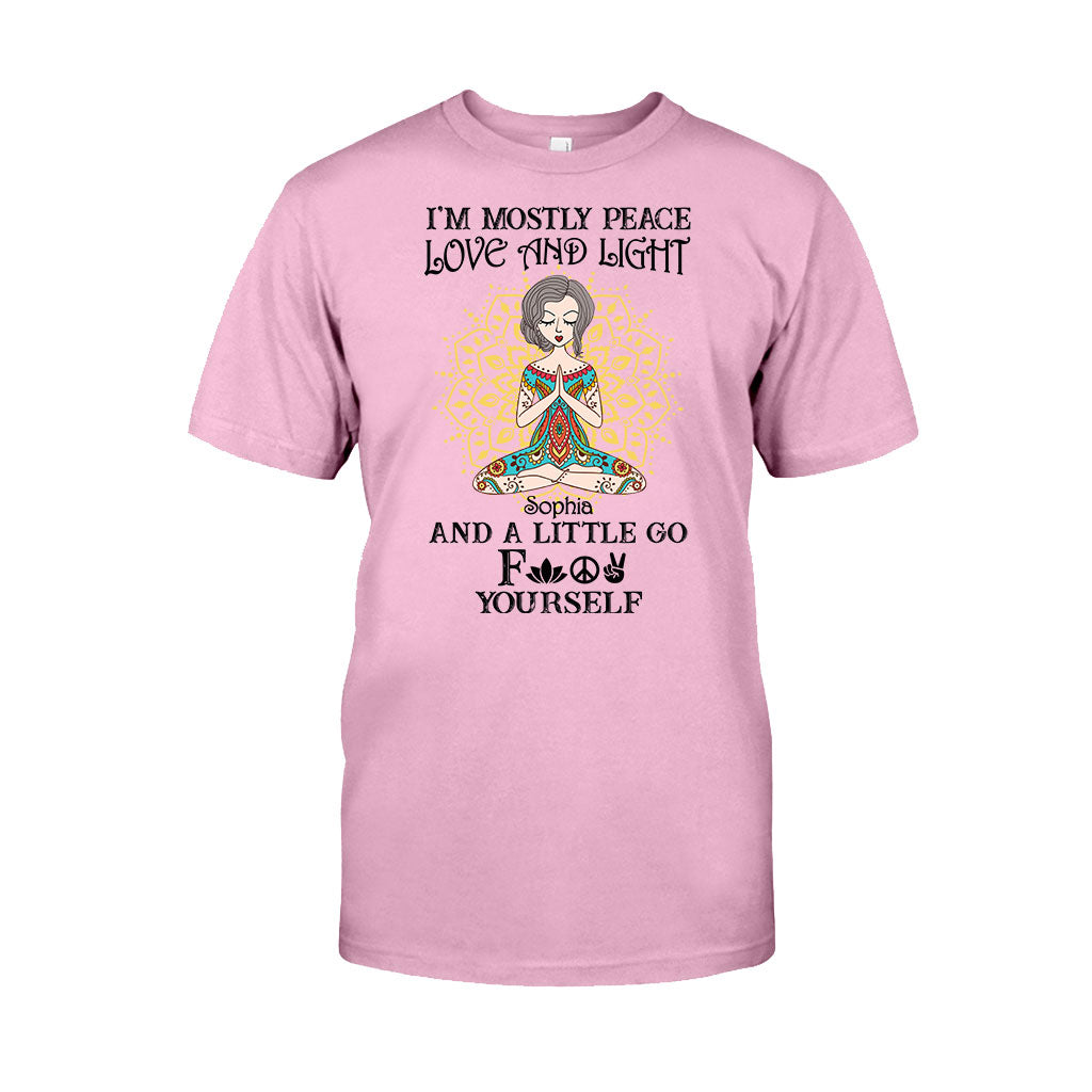 Je suis avant tout paix, amour et lumière - T-shirt et sweat à capuche de yoga personnalisés