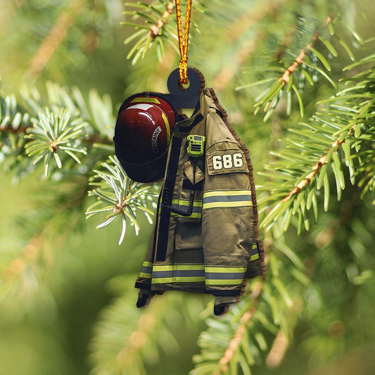 Firefighter Armor - Personalized Firefighter Ornament