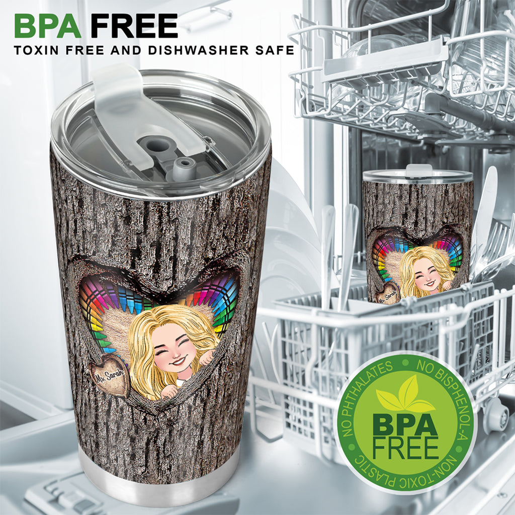 Il faut avoir un grand cœur - Gobelet personnalisé pour enseignants