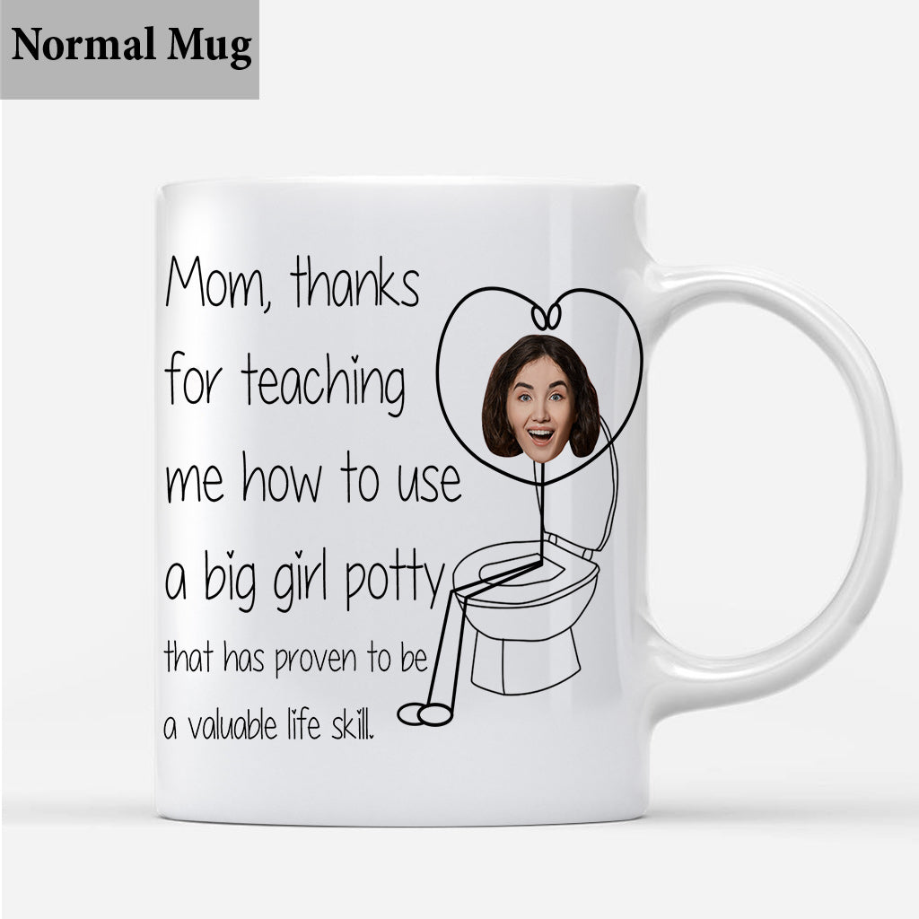 Merci de m'avoir appris à aller sur le pot - Mug personnalisé pour maman