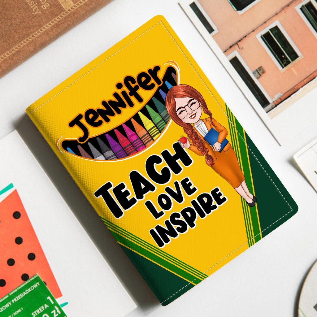 Porte-passeport papillon à affirmations positives personnalisé