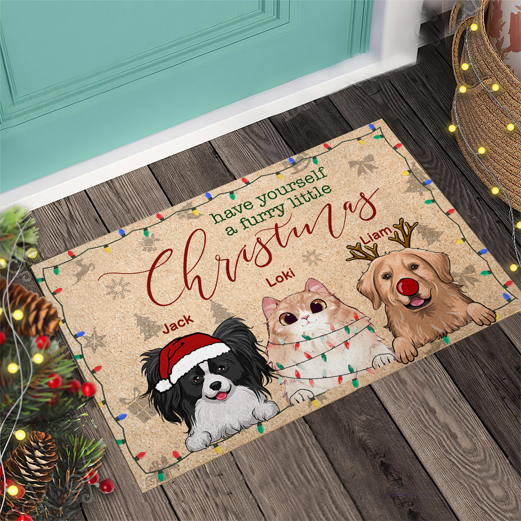 Passez un Noël tout doux avec votre chien ! - Paillasson personnalisé pour chien