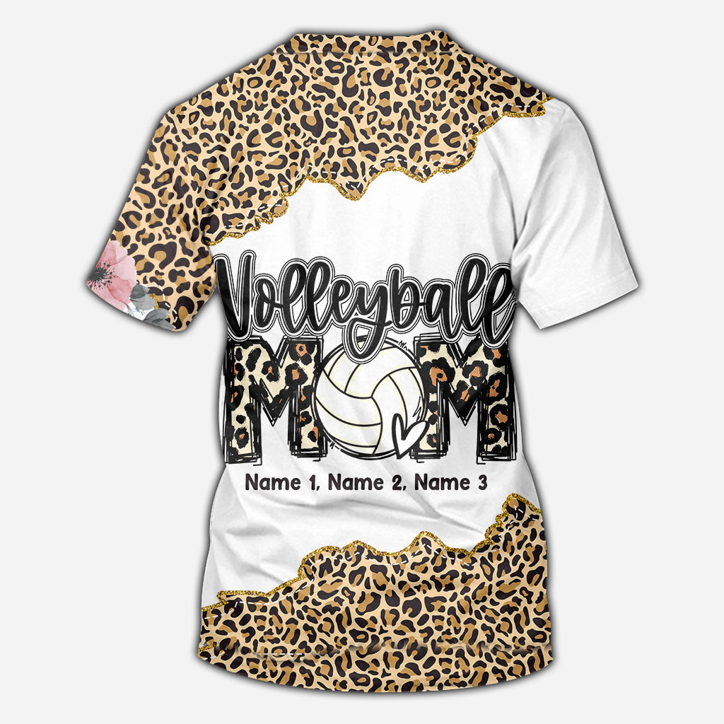 Maman Volleyeuse Léopard - T-shirt de volley personnalisé intégral