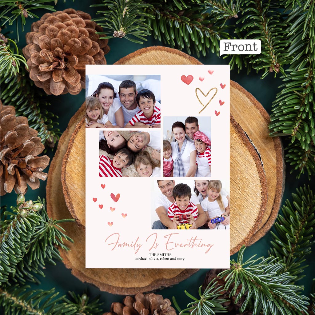 Amour éternel - Carte de vœux personnalisée avec QR code