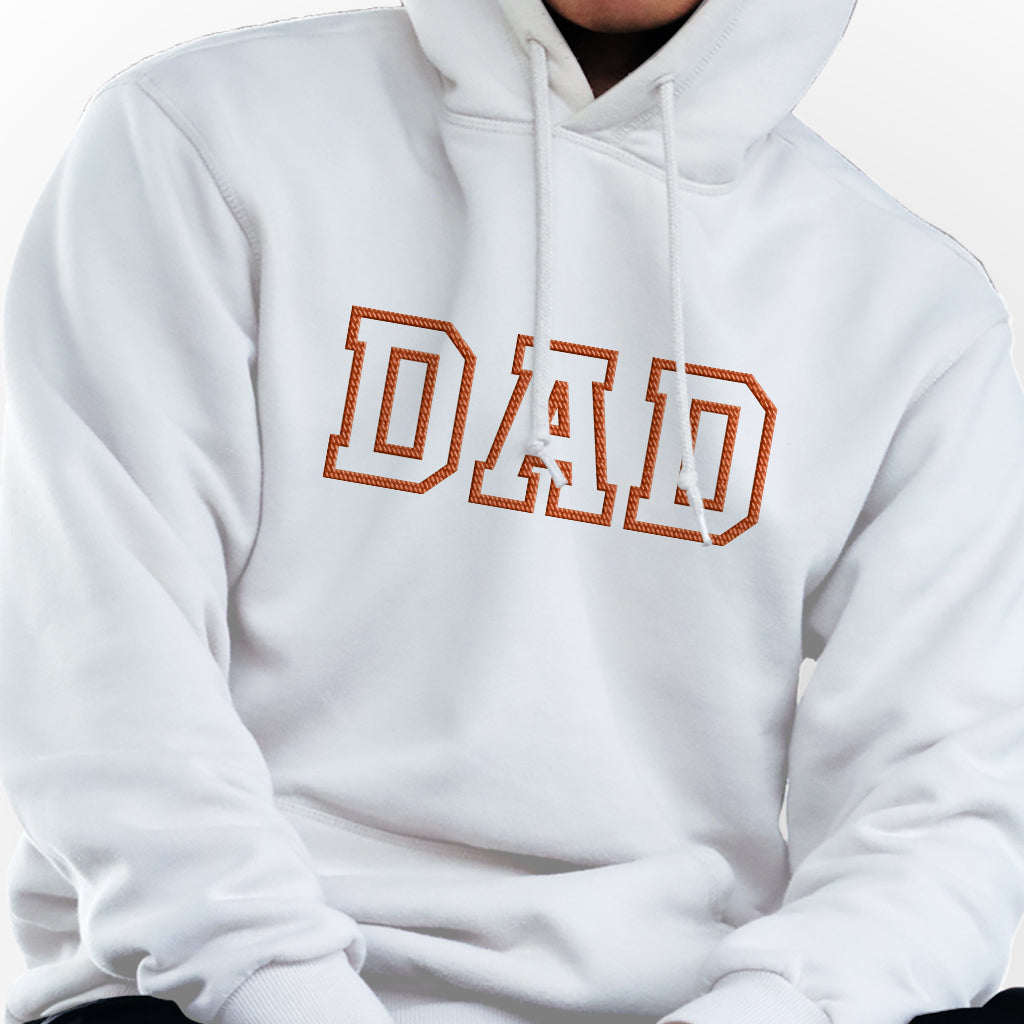 Sweat à capuche brodé personnalisé avec nom - Nom personnalisé pour papa