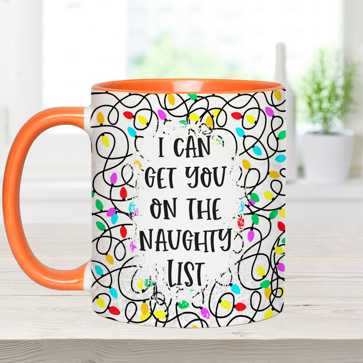 Je peux te faire inscrire sur la liste des vilains - cadeau pour mari, femme, petit ami, petite amie - Mug personnalisé