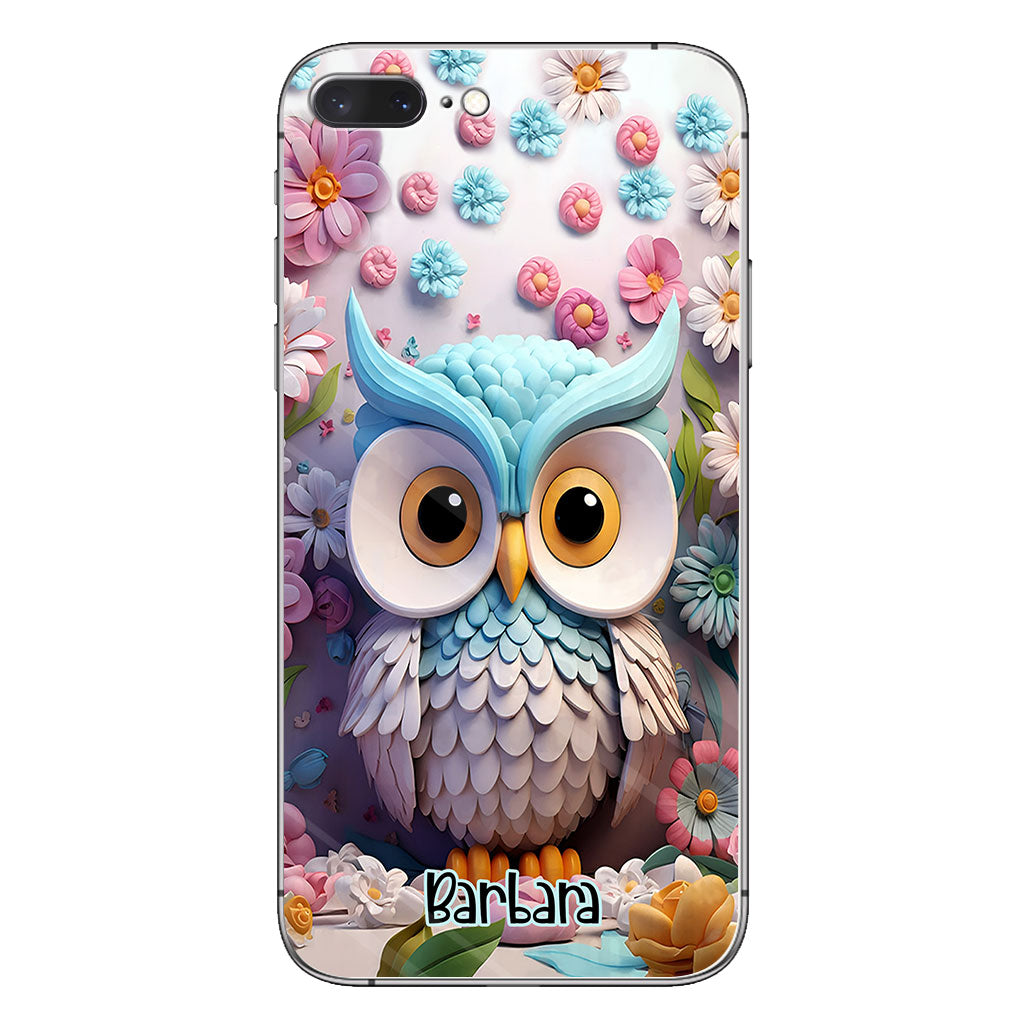 Cool Owl - Personalized Owl Phone Case