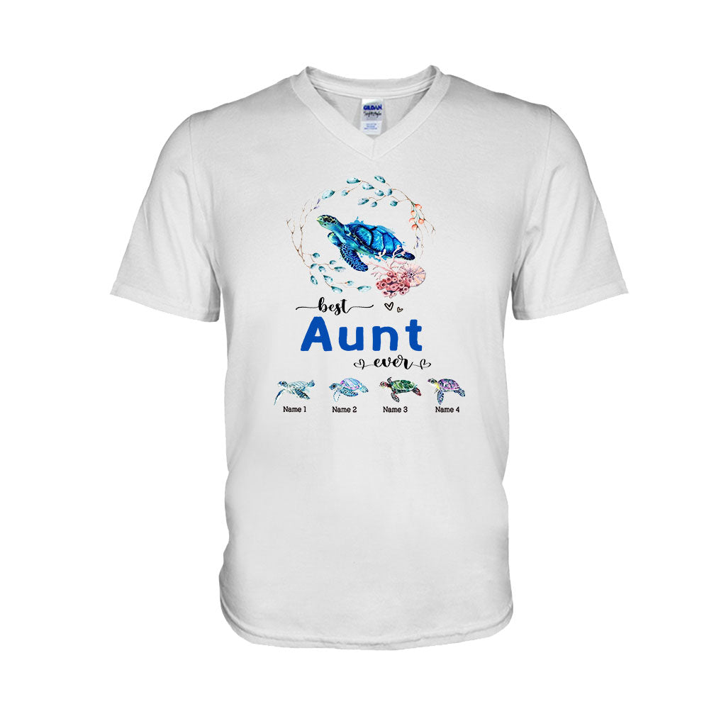 Meilleure mamie du monde - Cadeau tortue pour grand-mère, grand-père, maman, papa, oncle, tante - T-shirt et sweat à capuche personnalisés