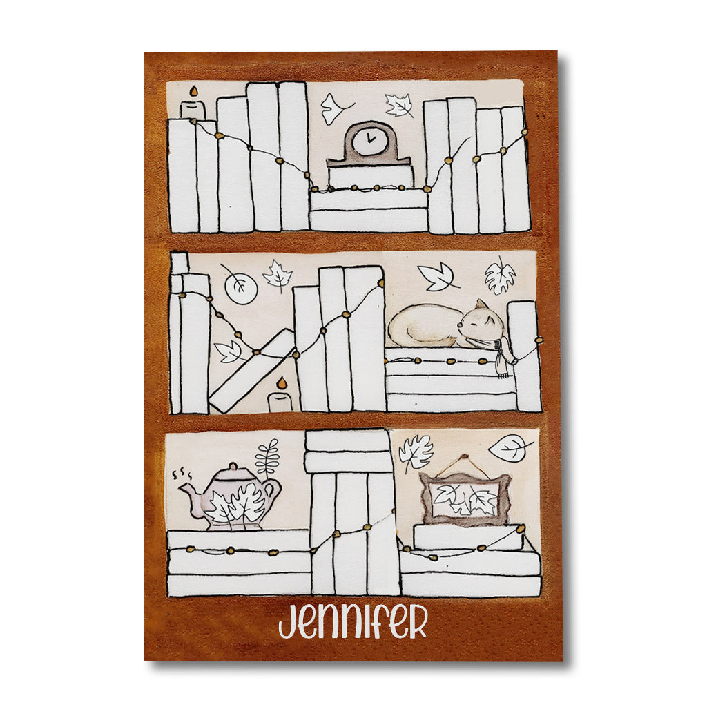 Carnet de lecture des quatre saisons - Toile et affiche personnalisées