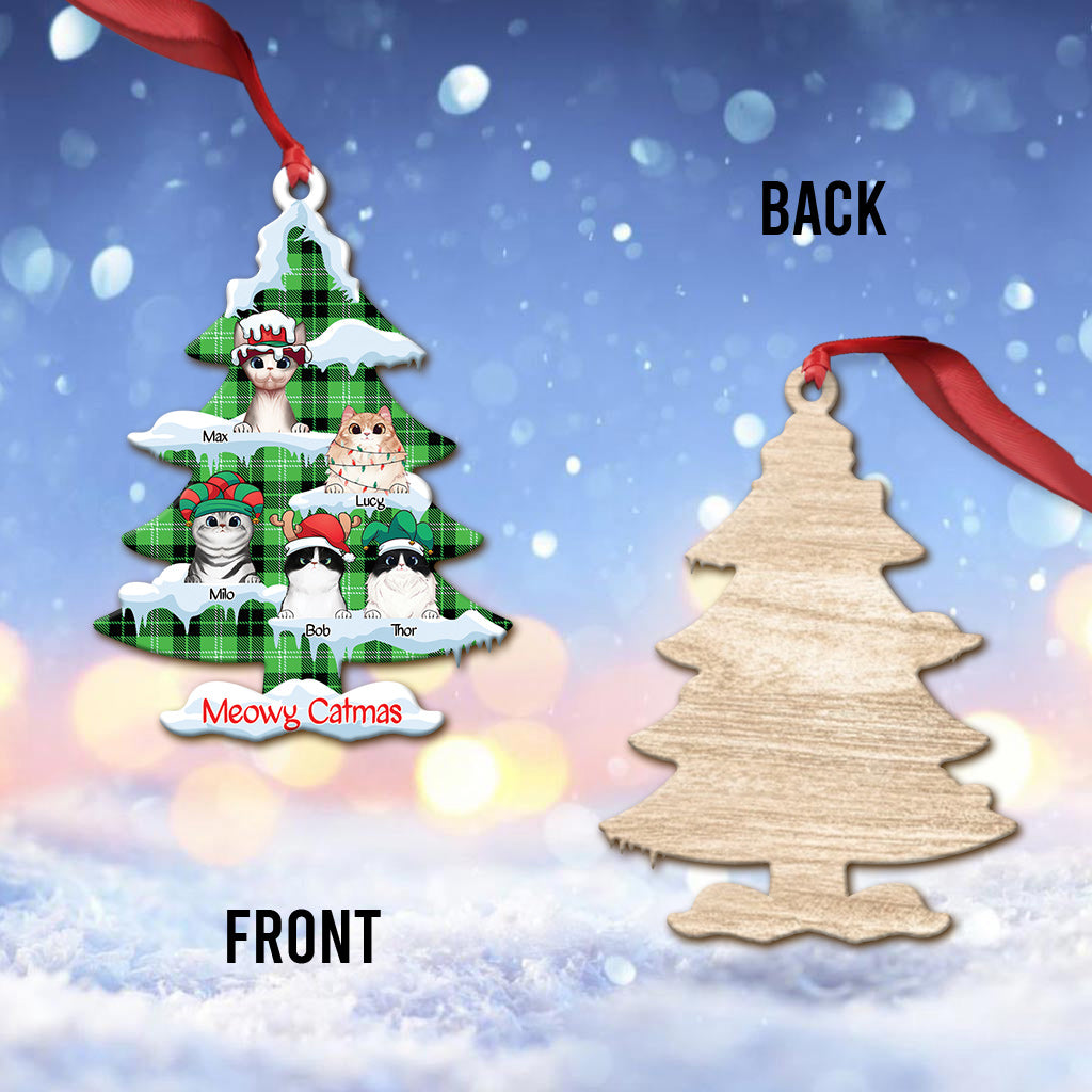 Miaou Chatmas - Ornement de chat personnalisé