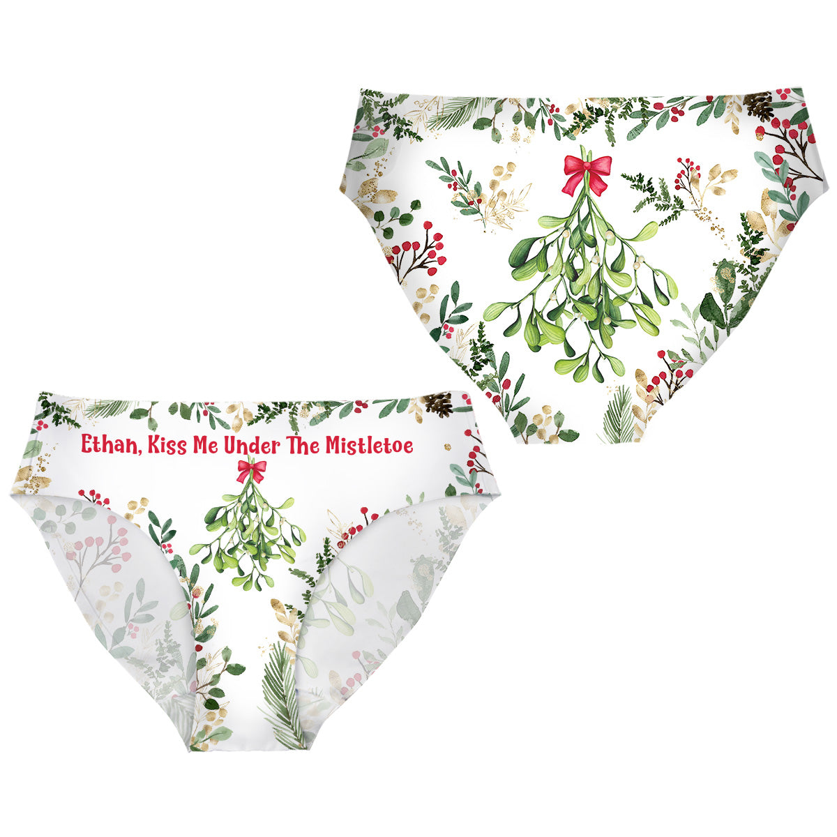 Couple amusant - Slips personnalisés pour couples (femme et homme)