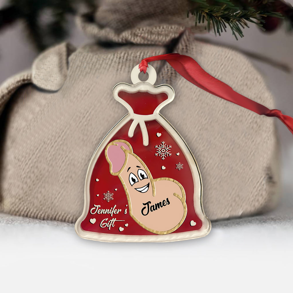 Santa Sack - Personalized Couple Ornament