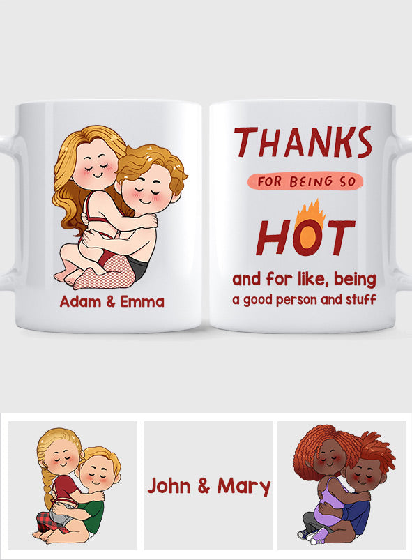 Merci d'être si sexy - Mug personnalisé pour couple