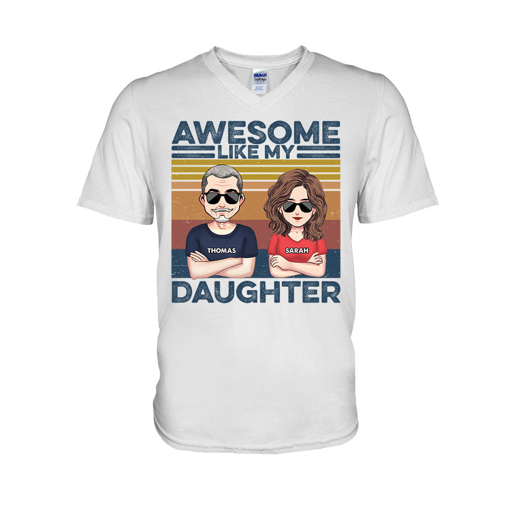 Tel père, tel fils - Cadeau pour papa - T-shirt et sweat à capuche personnalisés