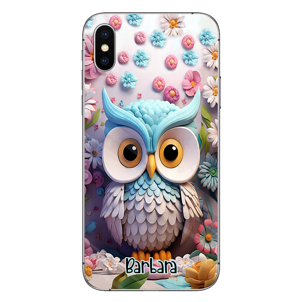 Cool Owl - Personalized Owl Phone Case