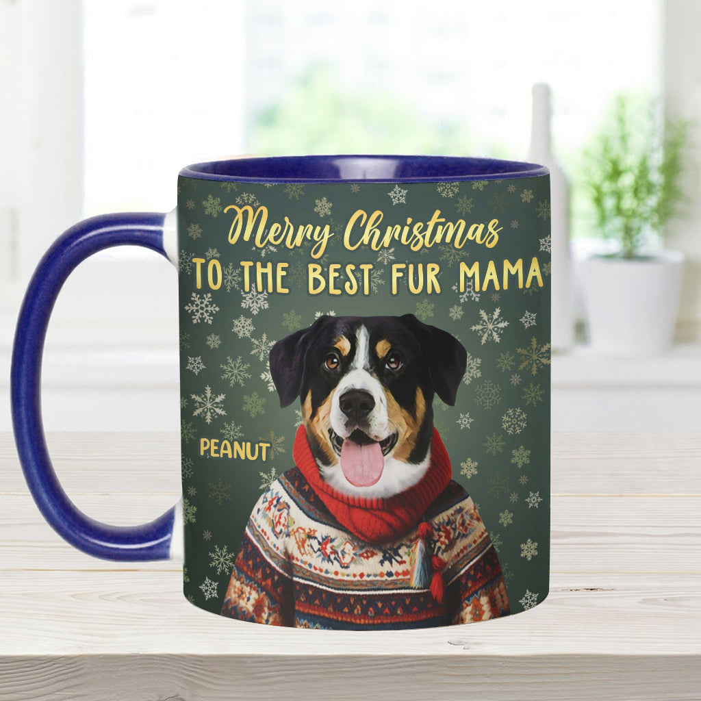 Portrait personnalisé de votre animal de compagnie pour Noël - Cadeau pour les amoureux des chiens et des chats - Mug décoratif personnalisé