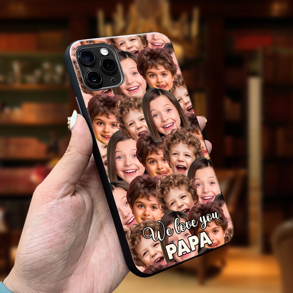 Je t'aime papa - Cadeau pour papa, grand-mère, grand-père, maman, oncle, tante, frère, sœur, fils, fille, petite-fille, petit-fils, mari, femme, petit ami, petite amie - Coque de téléphone personnalisée