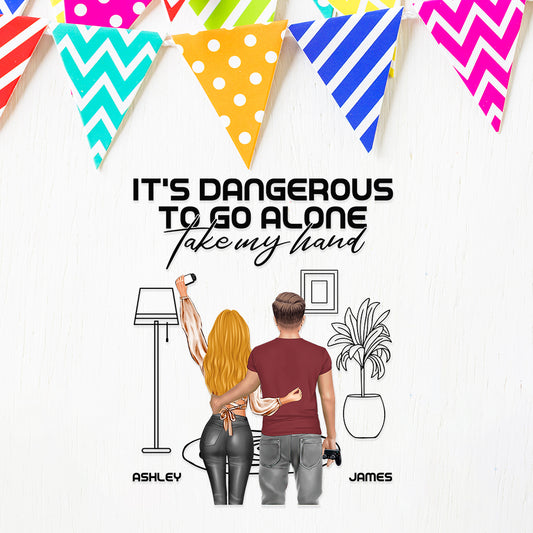 Couples Who Game Together Stay Together - Personalized Video Game Decal Full