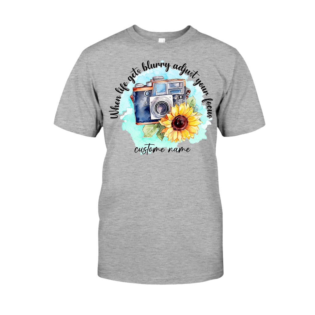 Quand la vie devient floue, ajustez votre mise au point - T-shirt et sweat à capuche personnalisés avec photographie