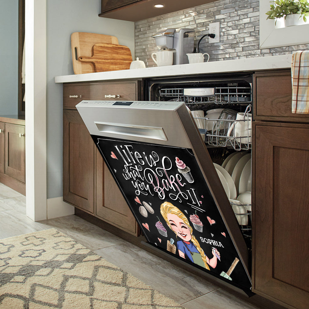 La vie est ce que vous en faites - Housse de protection personnalisée pour lave-vaisselle