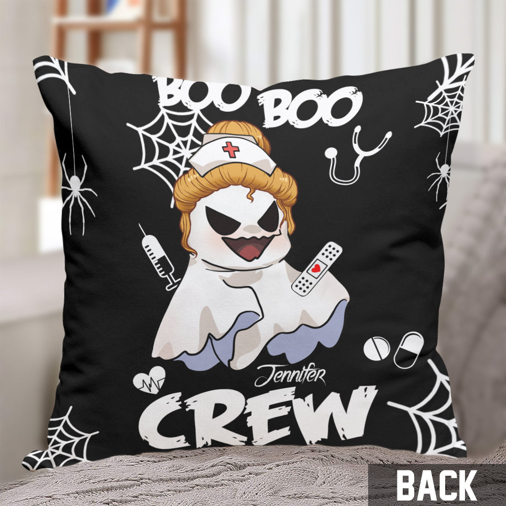 Coussin décoratif personnalisé Boo Boo Crew - Infirmière