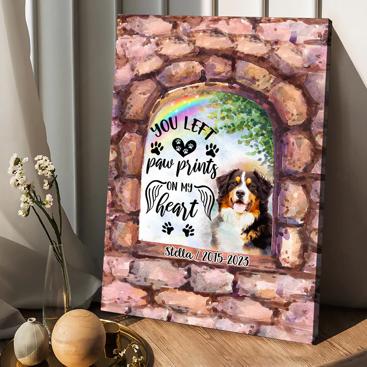 Plus à mes côtés - Toile et affiche personnalisées pour chien