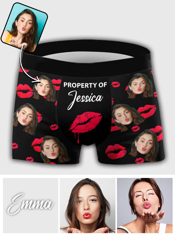 Photo personnalisée - Cadeau pour mari, petit ami - Boxers personnalisés pour hommes