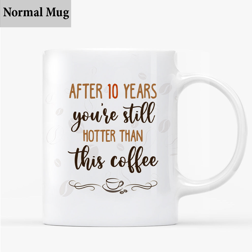 Mug personnalisé pour couple « Après 10 ans »