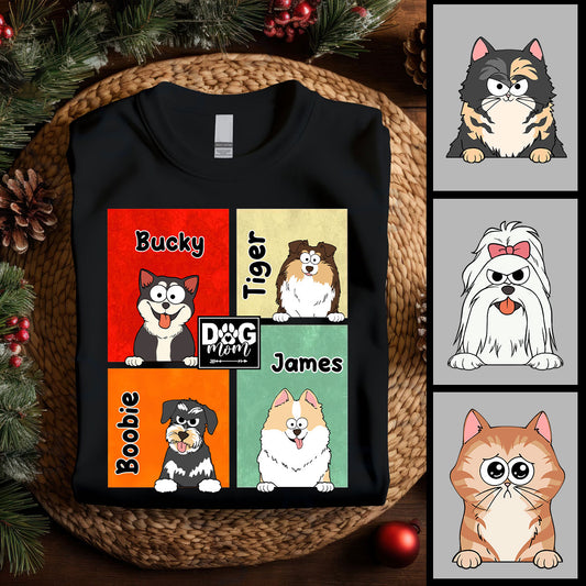 Maman de chien/Maman de chat/Papa ​​à fourrure... - Cadeau pour les amoureux des chiens - T-shirt et sweat à capuche personnalisés