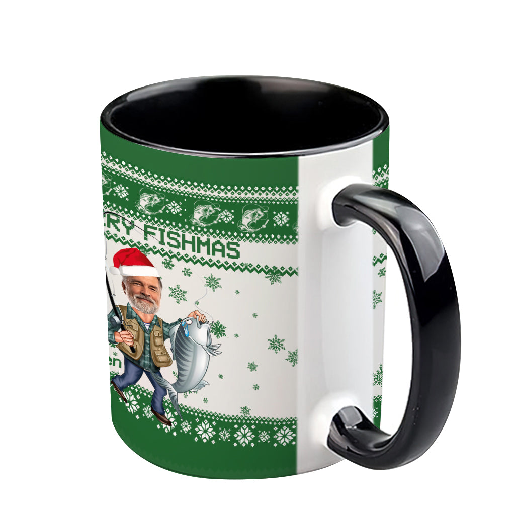 Joyeux Noël des pêcheurs ! Mug personnalisé sur le thème de la pêche
