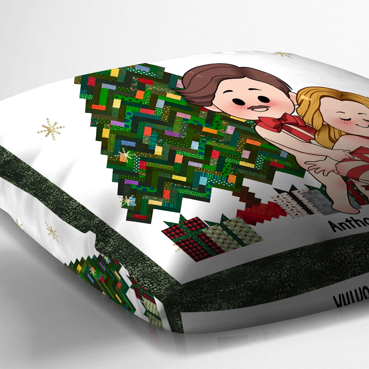 Au chaud ici - cadeau pour femme, petit ami - Coussin décoratif personnalisé