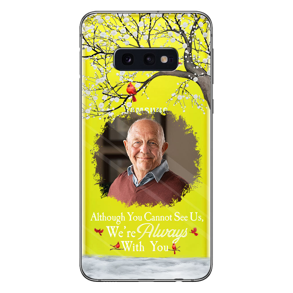 Je suis toujours avec toi - Coque de téléphone transparente personnalisée en hommage à un être cher