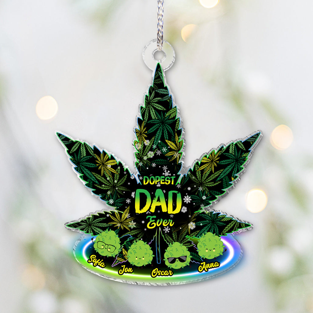 Papa le plus cool du monde - Ornement de cannabis personnalisé