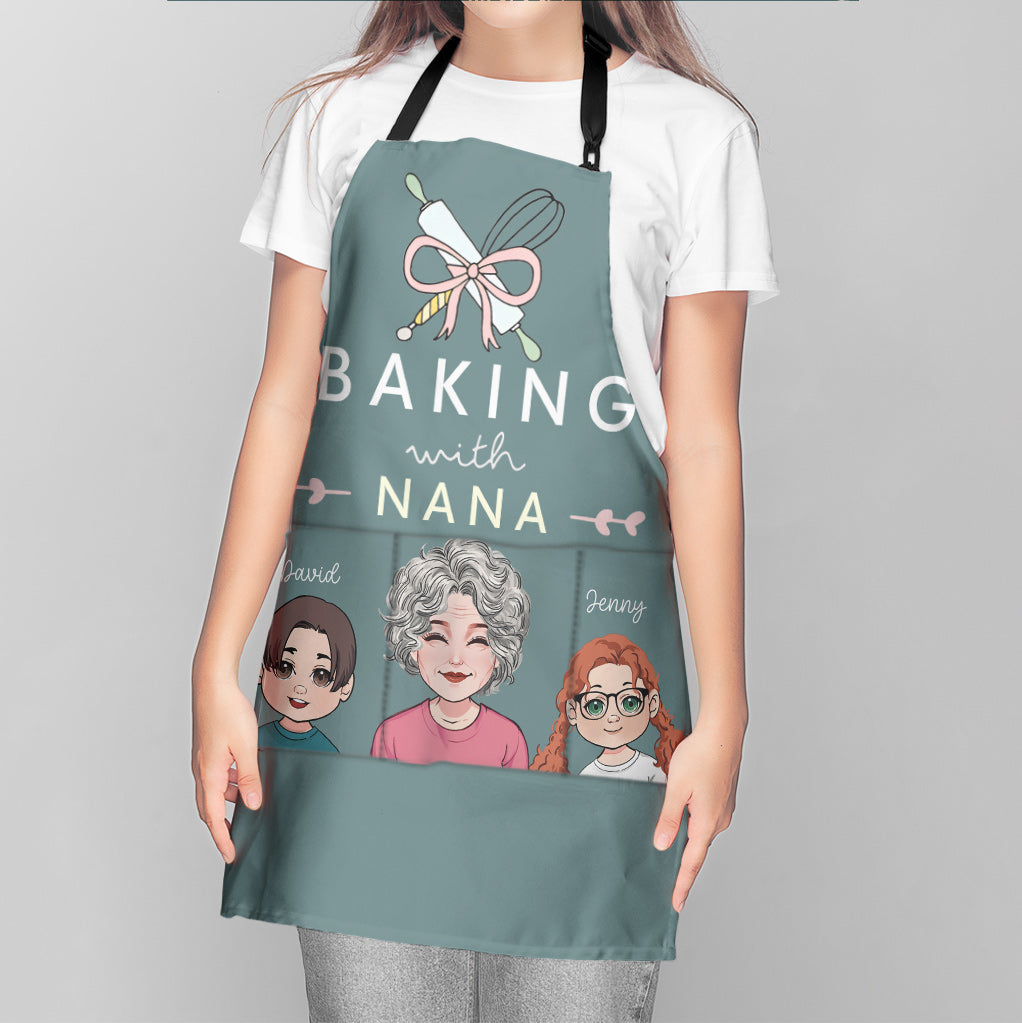 Baking With Grandma - Personalized Grandma Apron