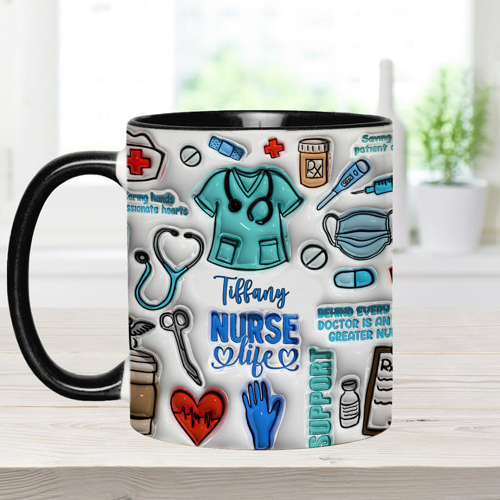 Vie d'infirmière - Mug personnalisé « Infirmière »