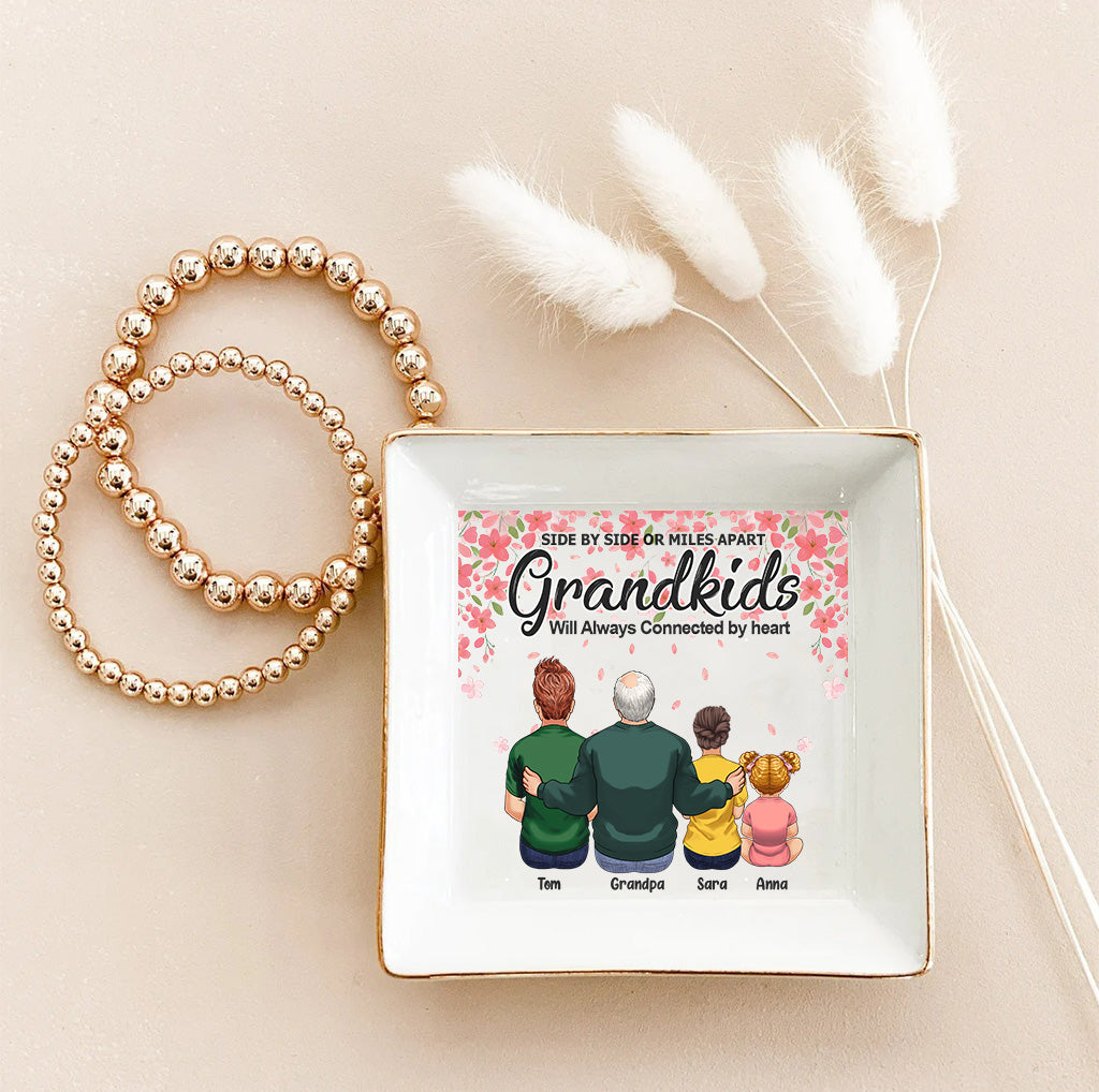 Side By Side - Cadeau pour grand-mère, grand-père - Porte-bijoux personnalisé