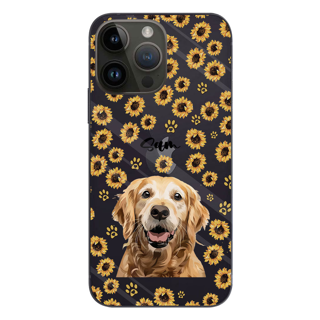 Tu es mon rayon de soleil - Coque de téléphone transparente personnalisée pour chien