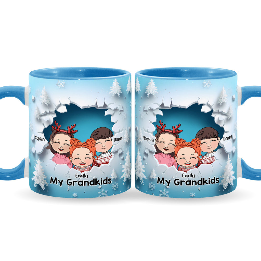 My Grandkids - Personalized Grandma Accent Mug