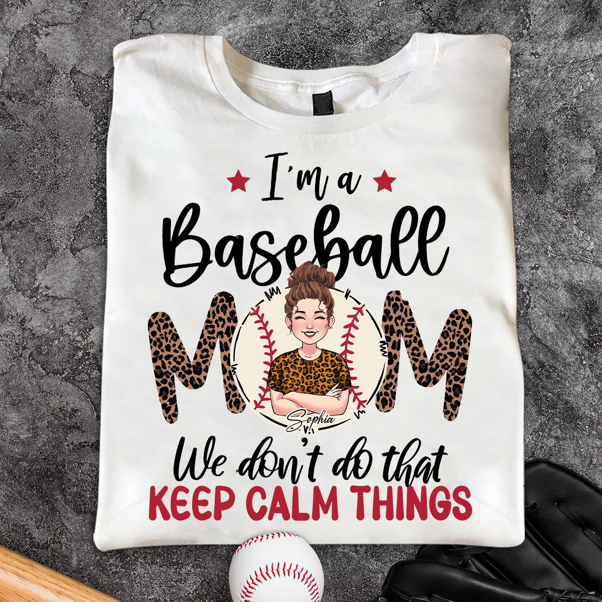 On ne fait pas ça avec le truc "Keep Calm" - T-shirt et sweat à capuche de baseball personnalisés