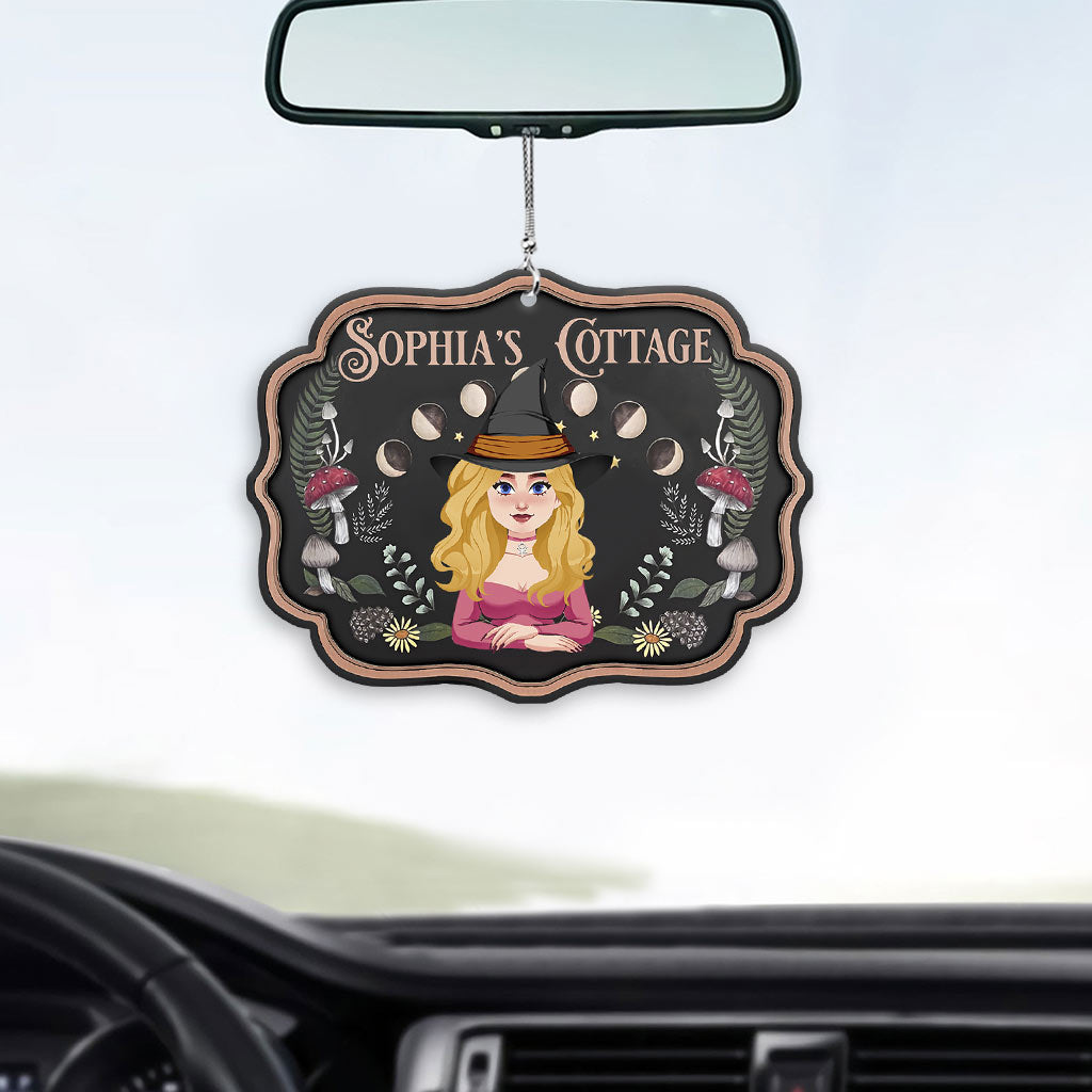 Maison de sorcière - Ornement de voiture personnalisé de sorcière