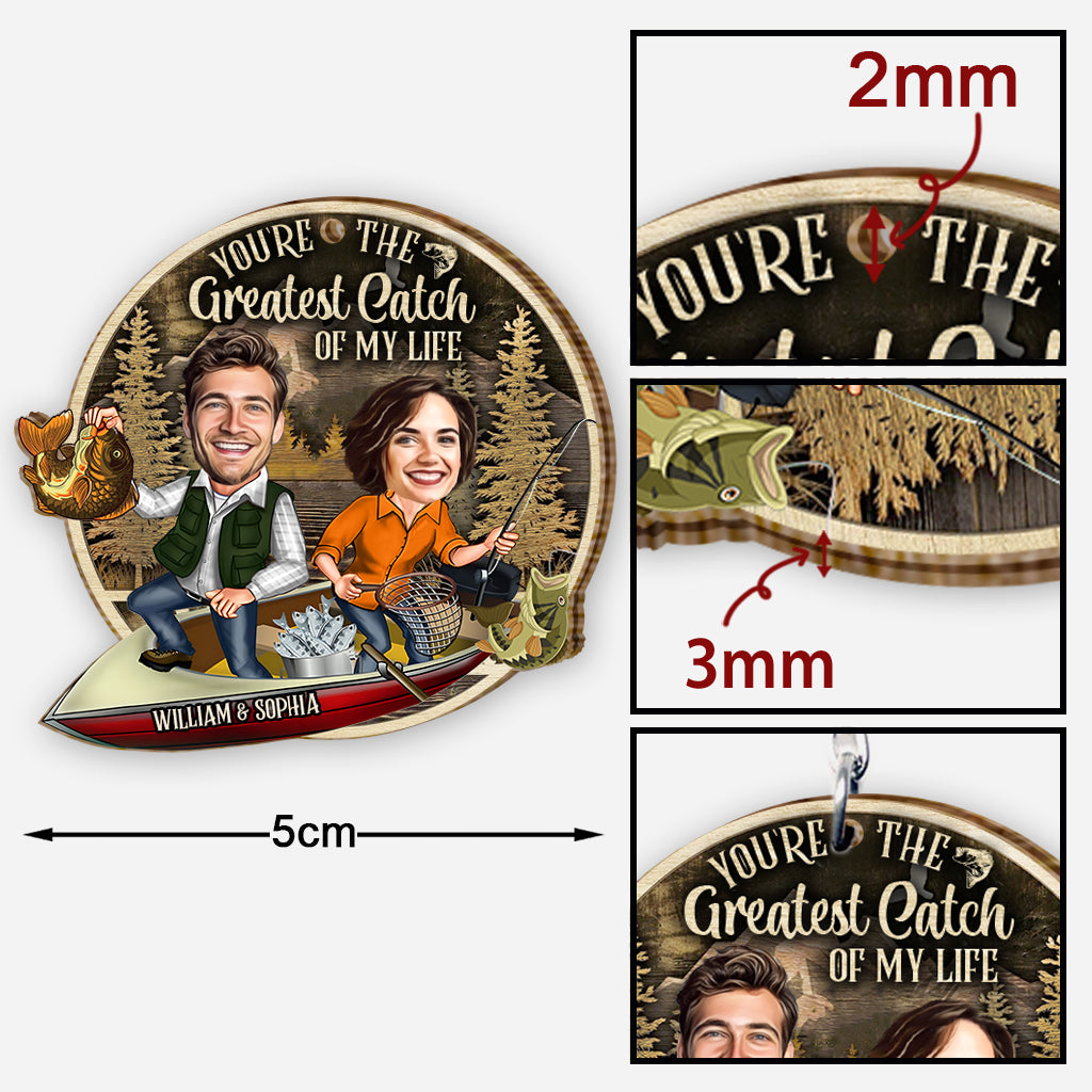 Tu es la plus belle prise de ma vie - Porte-clés de pêche personnalisé