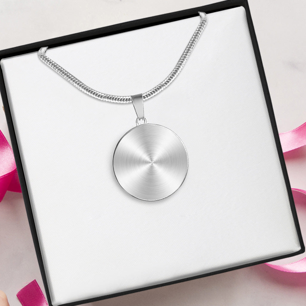 Vie d'infirmière - Collier pendentif rond personnalisé pour infirmière